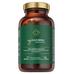 MyBestDetox Oczyszcza organizm z toksyn i wolnych rodników MyBestPharm - 90 kapsułek
