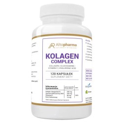 Kolagen Complex z glukozaminą, witaminą C i kwasem hialuronowym Alto Pharma - 120 kapsułek
