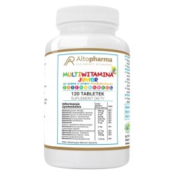 Multiwitamina JUNIOR dla dzieci do ssania o smaku pomarańczowym Alto Pharma - 120 tabletek