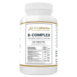Witamina B Complex 100% RWS 8 witamin z grupy B Alto Pharma - 120 tabletek