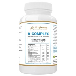Witamina B-Complex 8 witamin z grupy B 200% RWS Alto Pharma - 120 kapsułek