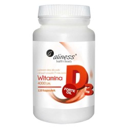 Witamina D3 4000 j.m. Forte Oil Aliness - 120 kapsułek