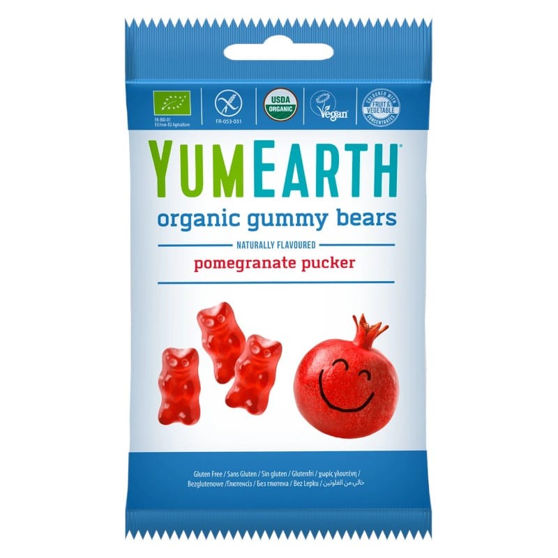 Żelki Miśki owoc granatu EKO Gummy Bears YumEarth - 50 g