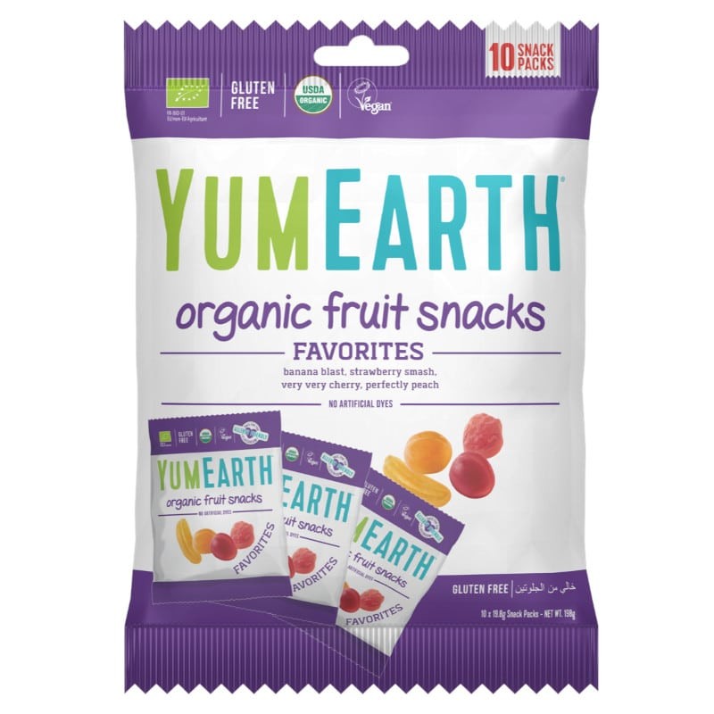 Żelki ekologiczne bez żelatyny Fruit Snacks EKO YumEarth - 10 x 19,8 g
