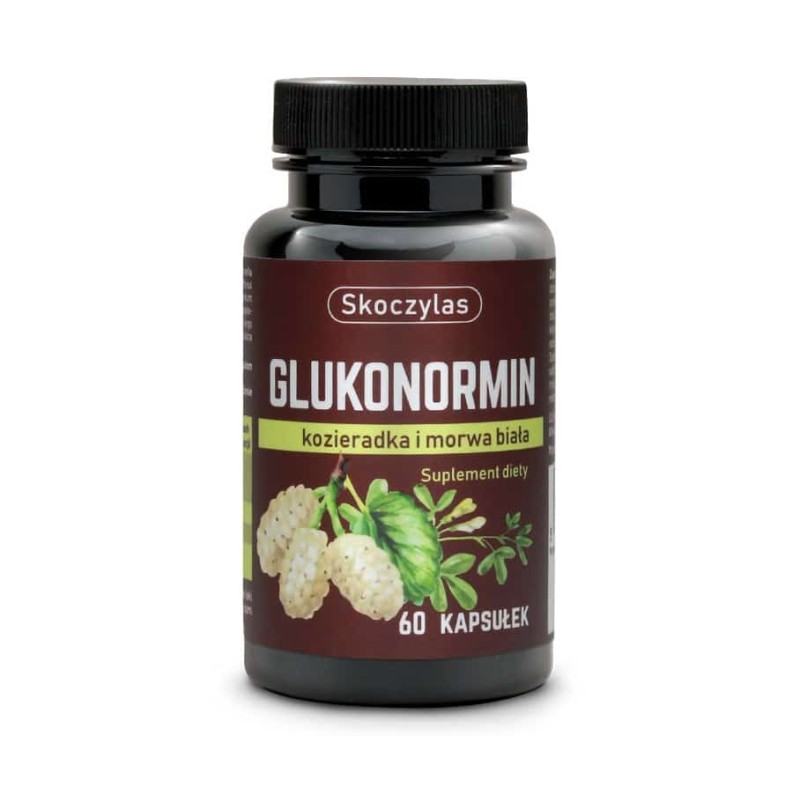 Glukonormin na Cholesterol i Cukier Skoczylas - 60 kapsułek