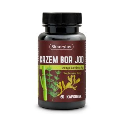 Krzem, Bor, Jod Skoczylas - Skrzyp, bambus, algi na mineralizację kości - 60 kapsułek