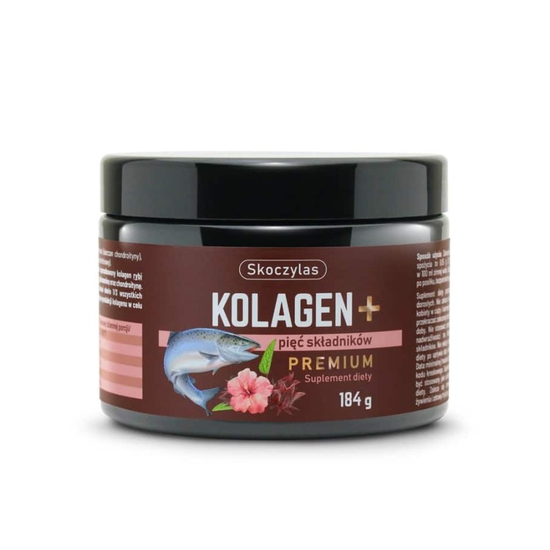 Kolagen z łososia + pięć składników PREMIUM Skoczylas - 184 g