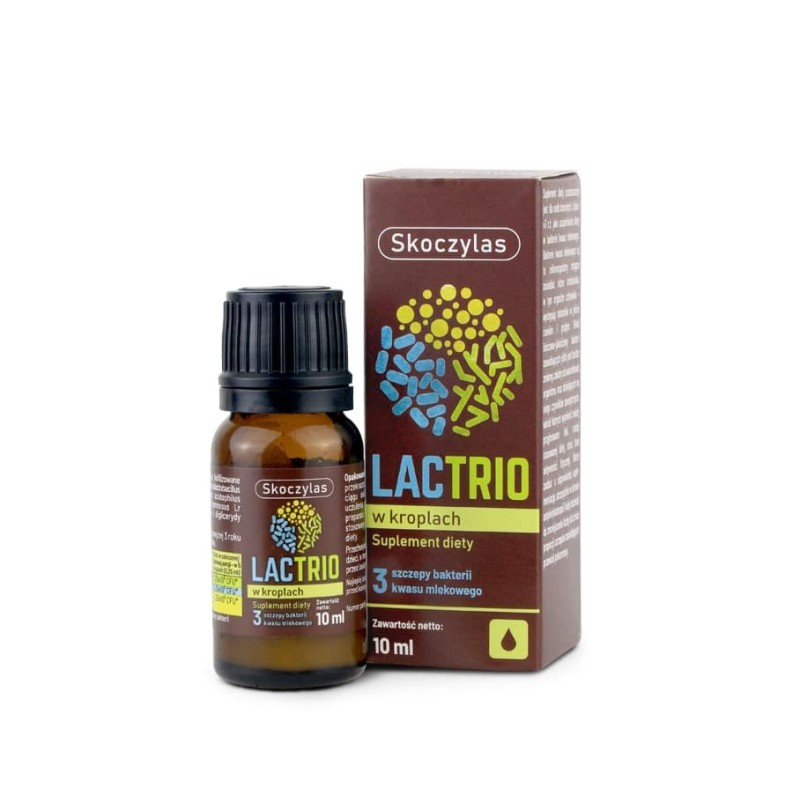 LACTRIO - 3 szczepy bakterii Probiotyk w kroplach Skoczylas - 10ml