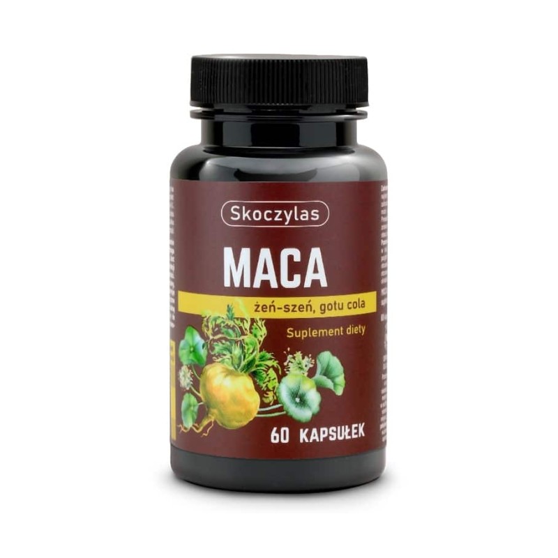 Maca + Żeń-szeń + Gotu cola, Skoczylas - 60 kapsułek