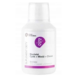 Biochelat Zn-Cu-Cr Uzupełnia niedobory cynku, miedzi i chromu Invex Remedies – 150 ml