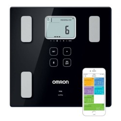 Waga z analizatorem składu ciała 2w1 OMRON VIVA HBF-222T-EBK z modułem Bluetooth
