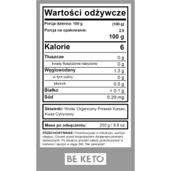Bio Makaron Konjac Fettuccine BeKeto - Niskowęglowodanowy i niskokaloryczny makaron - 320 g