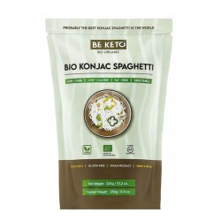 Bio Makaron Konjac Spaghetti BeKeto – Stworzony z organicznych składników – 320 g