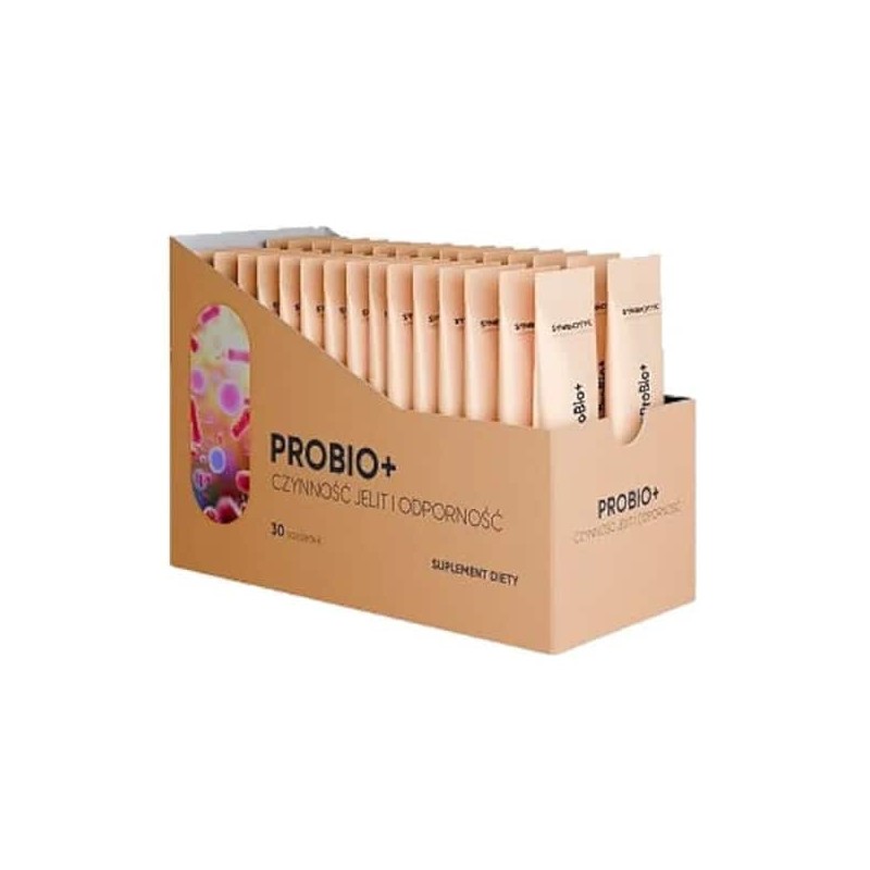 PROBIO+ Synbiotyk NaturDay - 18 wyselekcjonowanych bakterii probiotycznych - 30 saszetek