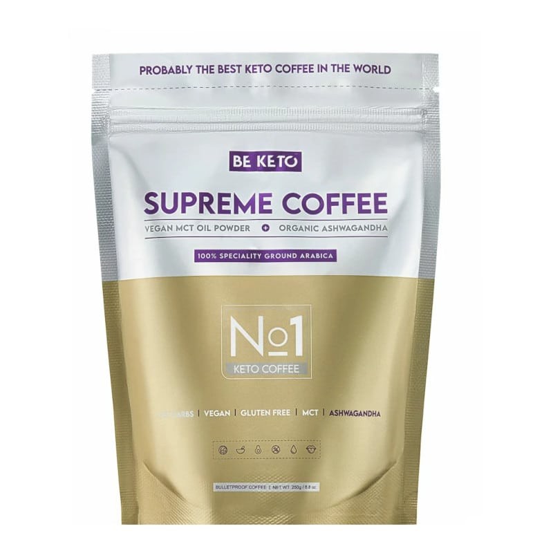 Supreme Coffee BeKeto - Kawa z olejem MCT i organiczną ashwagandhą - 250 g