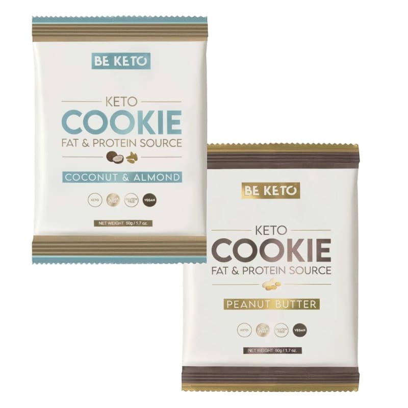 Keto Ciastko BeKeto - Przekąska proteinowa z niską zawartością węglowodanów - Różne smaki 50 g
