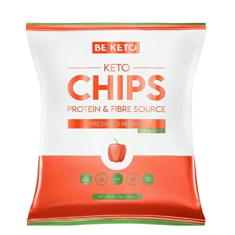 Keto Chipsy BeKeto - Ser cebulka, Czerwona papryka oraz Orientalne pikantne - 30 g