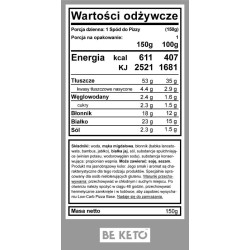 Keto Spód do Pizzy BeKeto - Bezglutenowy, naturalny i niesamowicie smaczny - 150 g