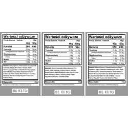 Zestaw Keto Batonów Mix smaków BeKeto – Idealny na szybką energiczną przekąskę – 9 x 40 g