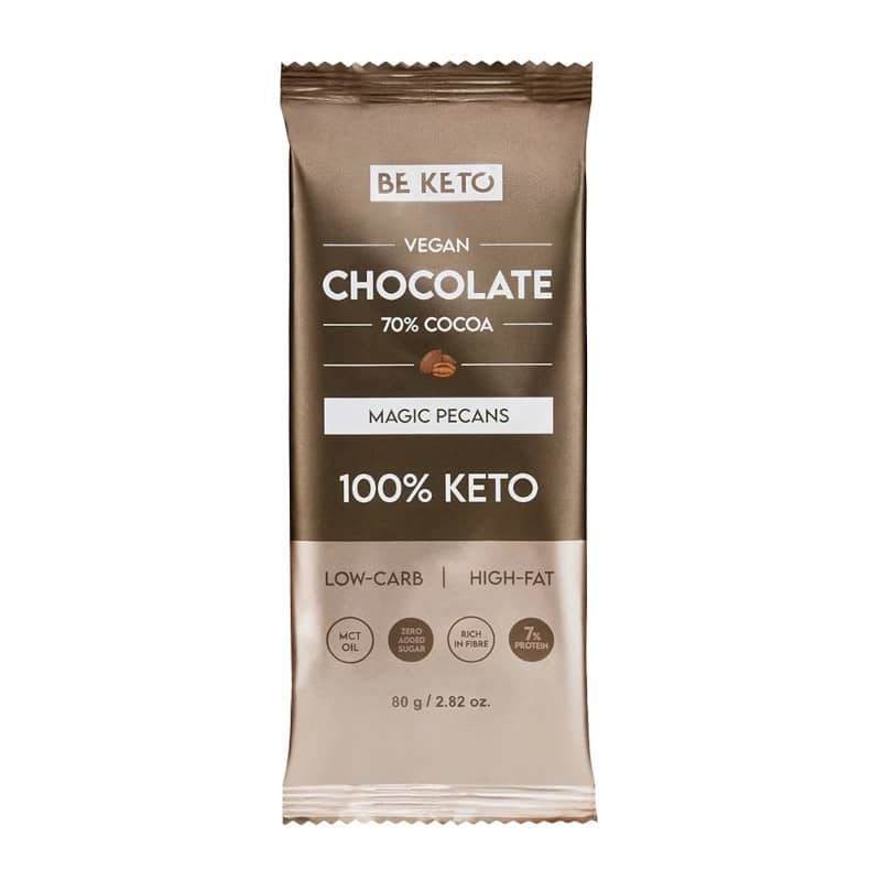 Wegańska Keto Czekolada z Olejem MCT BeKeto - Różne smaki 80 g