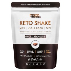 Keto Shake Wzbogacony Olejem MCT oraz Izolatem Białka BeKeto - Różne Smaki 500 g