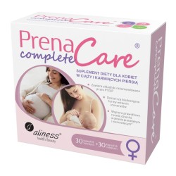 PrenaCare Complete Aliness – Suplement diety dla kobiet w ciąży – 30 kapsułek twardych + 30 kapsułek miękkich