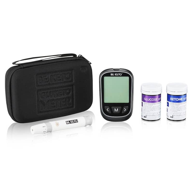 GluKeto Meter Glukometr &amp; Ketometr BeKeto - Precyzyjny pomiar poziomu ketonów i glukozy we krwi