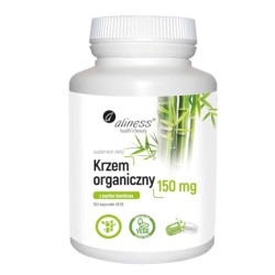 Krzem organiczny 150 mg - Z pędów bambusa Aliness - 100 kapsułek