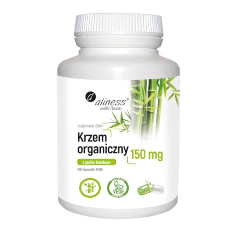 Krzem organiczny 150 mg - Z pędów bambusa Aliness - 100 kapsułek
