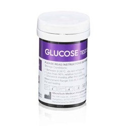 Testy paskowe GLUKOZA do Gluketo Meter BeKeto - Szybkie i precyzyjne pomiary glukozy - 50 sztuk