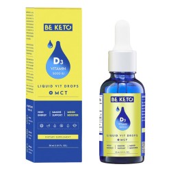 Witamina D3 5000IU z olejem MCT w kroplach BeKeto - 30 ml