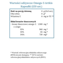 Norsan Omega-3 ARKTIS Kapsułki z naturalnym olejem z dorsza 1500 mg - 120 kapsułek