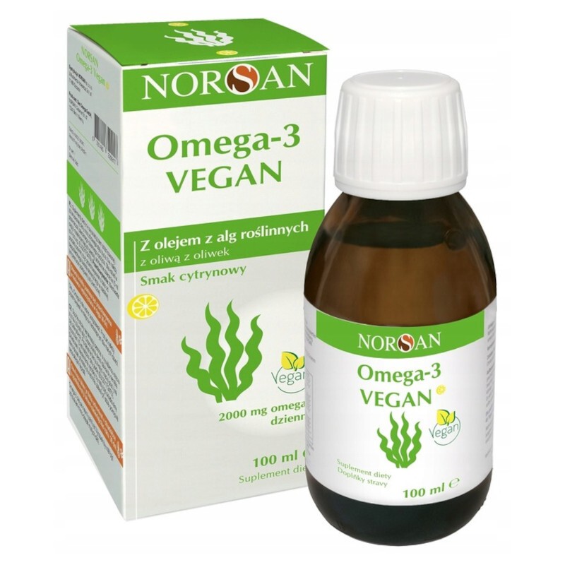 Norsan Omega-3 VEGAN Roślinny olej z alg morskich 2000 mg - 100 ml
