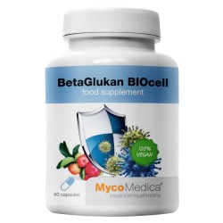 BetaGlukan BIOcell MycoMedica - Wspiera organizm w trakcie leczenia - 90 kapsułek