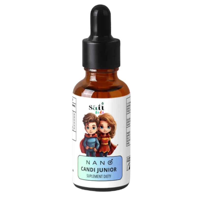 Nano Candi Junior SATI Labs - Naturalne wsparcie organizmu, dzieci bez candida - 50 ml