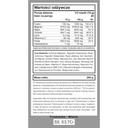 Elektrolity Ketolytes w proszku BeKeto - Różne smaki - 200 g