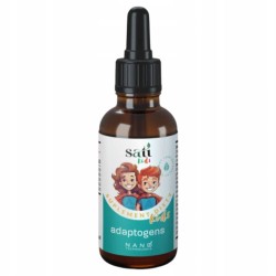 Nano Kids Adaptogeny dla dzieci SATI Labs - Wspomaga w czasie stresu i zmęczenia - 50 ml