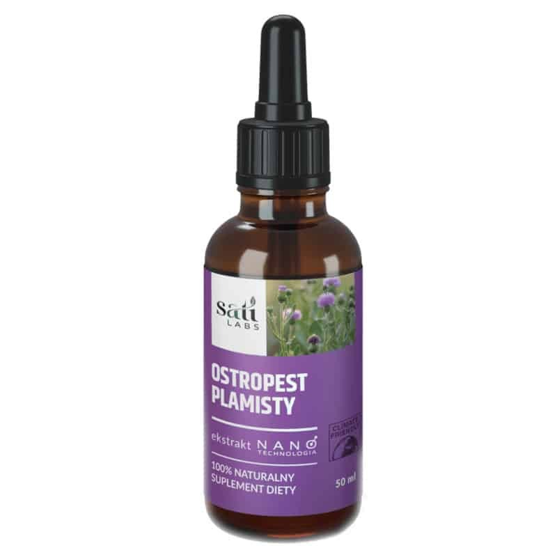 Nano Ostropest plamisty SATI Labs - Wspiera wątrobę i pracę serca - 50 ml