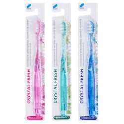 Szczoteczka do zębów Crystal Fresh z włosiem z naturalną ceramiką - 1 sztuka