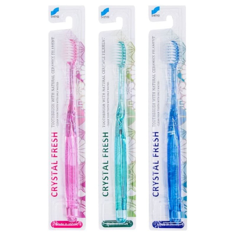 Szczoteczka do zębów Crystal Fresh z włosiem z naturalną ceramiką - 1 sztuka