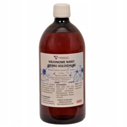 Niejonowe nano srebro koloidalne Ag 50 ppm Hadwao - Oczyszcza i łagodzi podrażnienia - 1000 ml