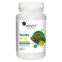 Mastika 500mg Aliness - Wsparcie pracy układu trawiennego - 60 kapsułek