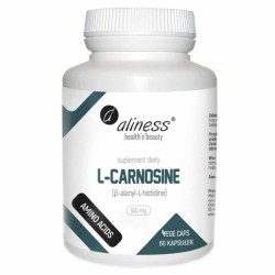 L-Carnosine 500 mg Aliness - Wspiera prawidłowe funkcjonowanie oranizmu - 60 kapsułek