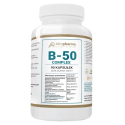Witamina B-50 Metylobalamina Complex Alto Pharma - Wspomaga prawidłowy rozwój i odporność - 90 kapsułek