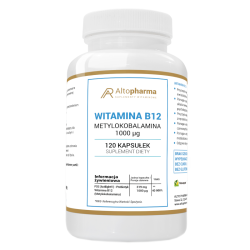 Witamina B 12 Metylokobalamina 1000µg Alto Pharma - Wsparcie dla organizmu - 120 kapsułek