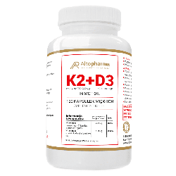 Witaminy K2 + D3 4000UI z olejem kokosowym MCT Alto Pharma - 120 kapsułek
