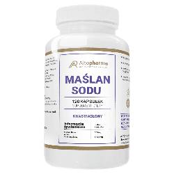 Maślan sodu 585 mg Alto Pharma - Wspomaga zdrowe jelita i trawienie - 120 kapsułek