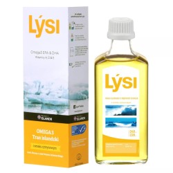 Tran islandzki Lysi – Z wątroby dorsza o smaku cytrynowym - 240 ml