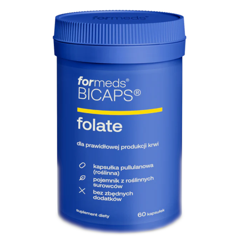 Folate Formeds Bicaps - Dla prawidłowej produkcji krwi - 60 kapsułek
