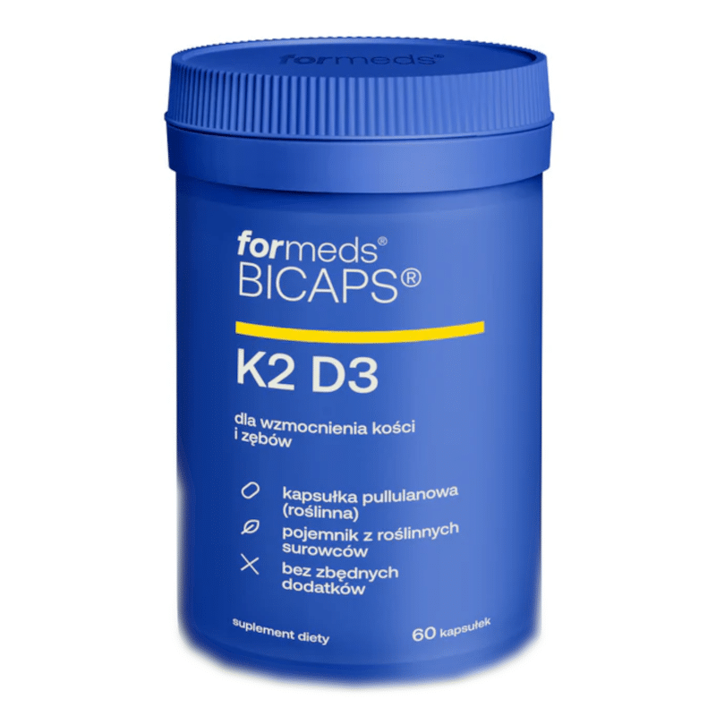 K2 D3 Witamina Formeds Bicaps - Dla wzmocnienia kości i zębów - 60 kapsułek